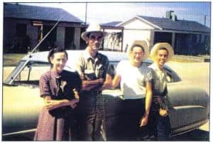 Buddy Holly with his parents